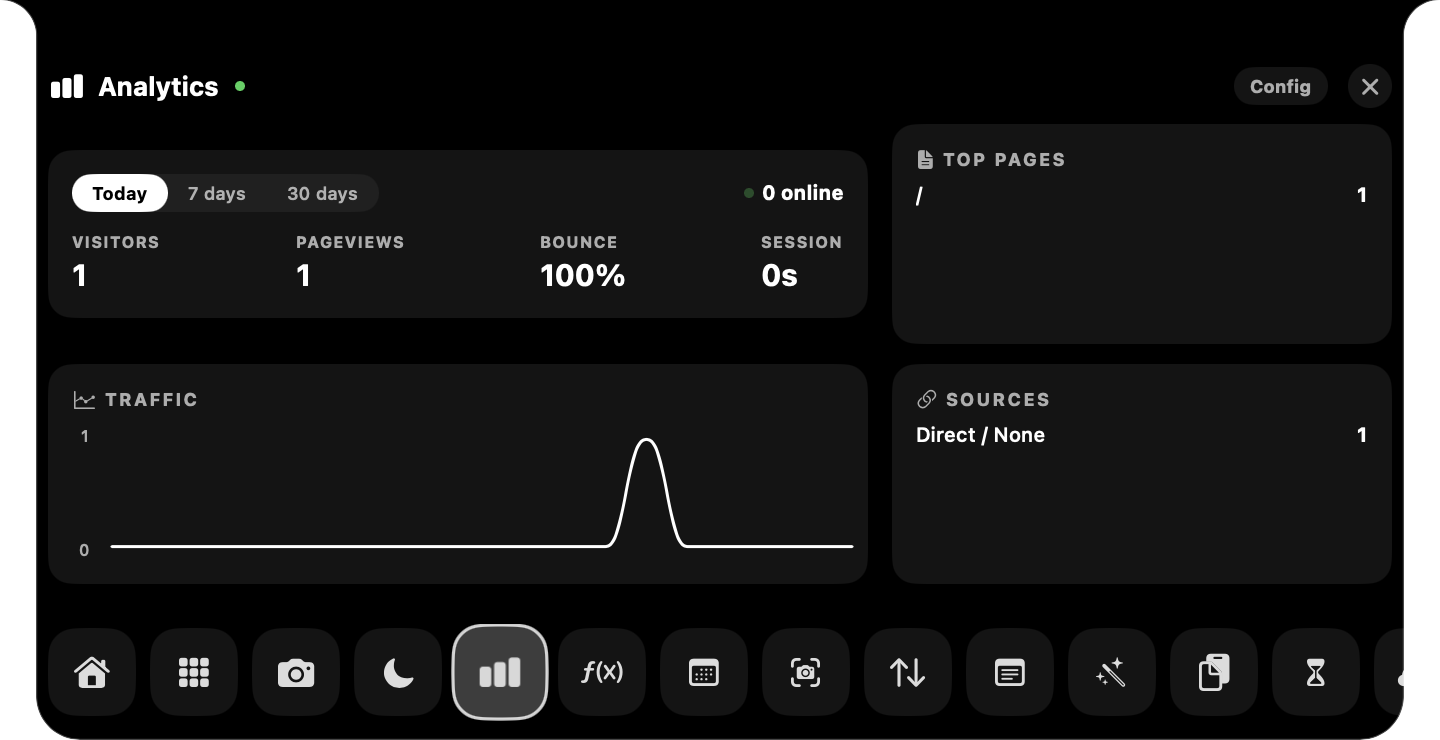Live Analytics screenshot